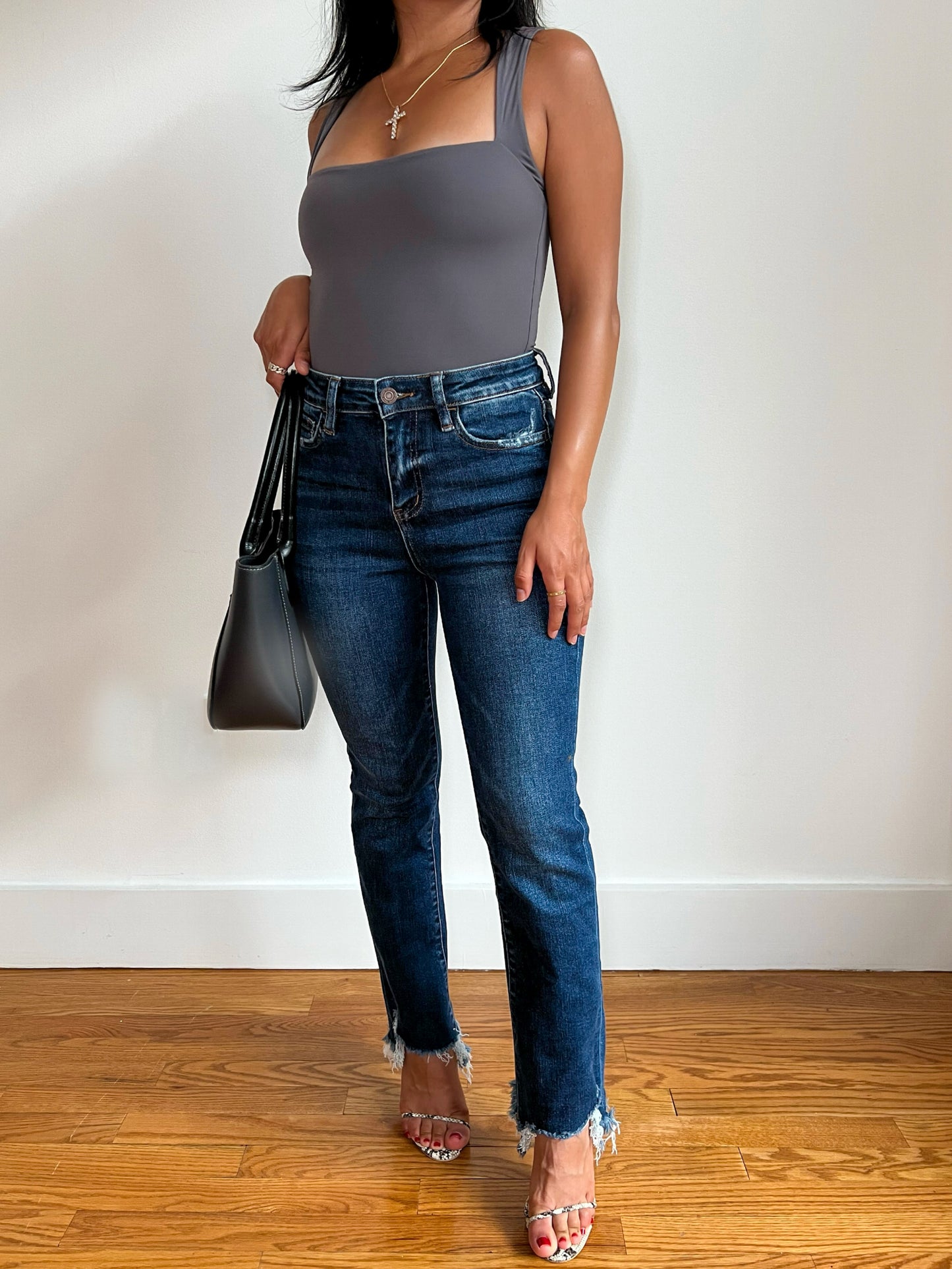 Extra Petite Dark Wash Flare Jeans