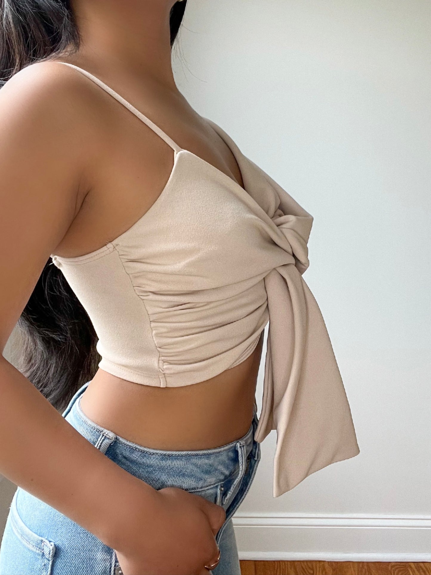 San Diego - Extra Bow Crop Top