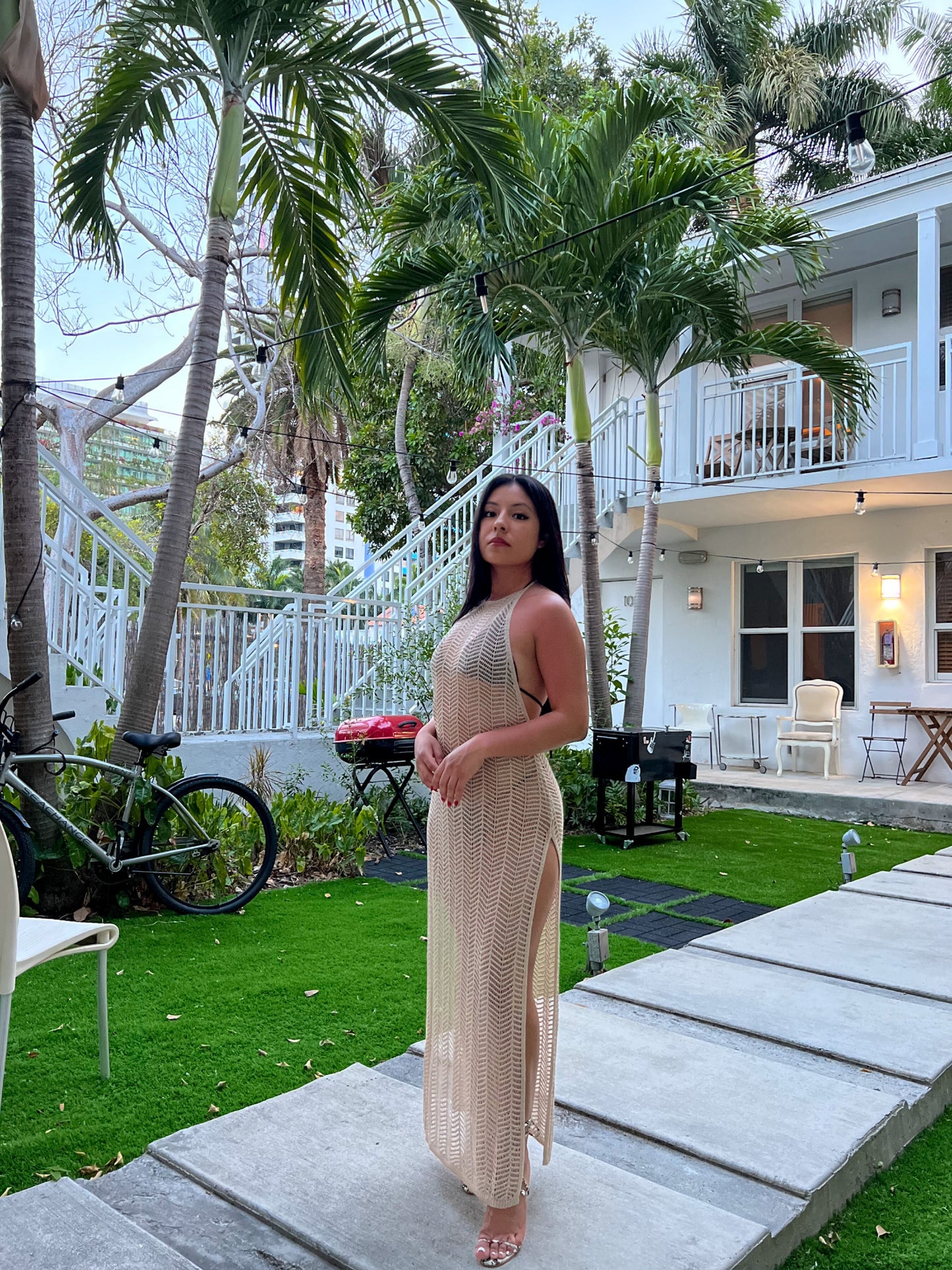 Tulum - Petite Knit Coverup Maxi Dress