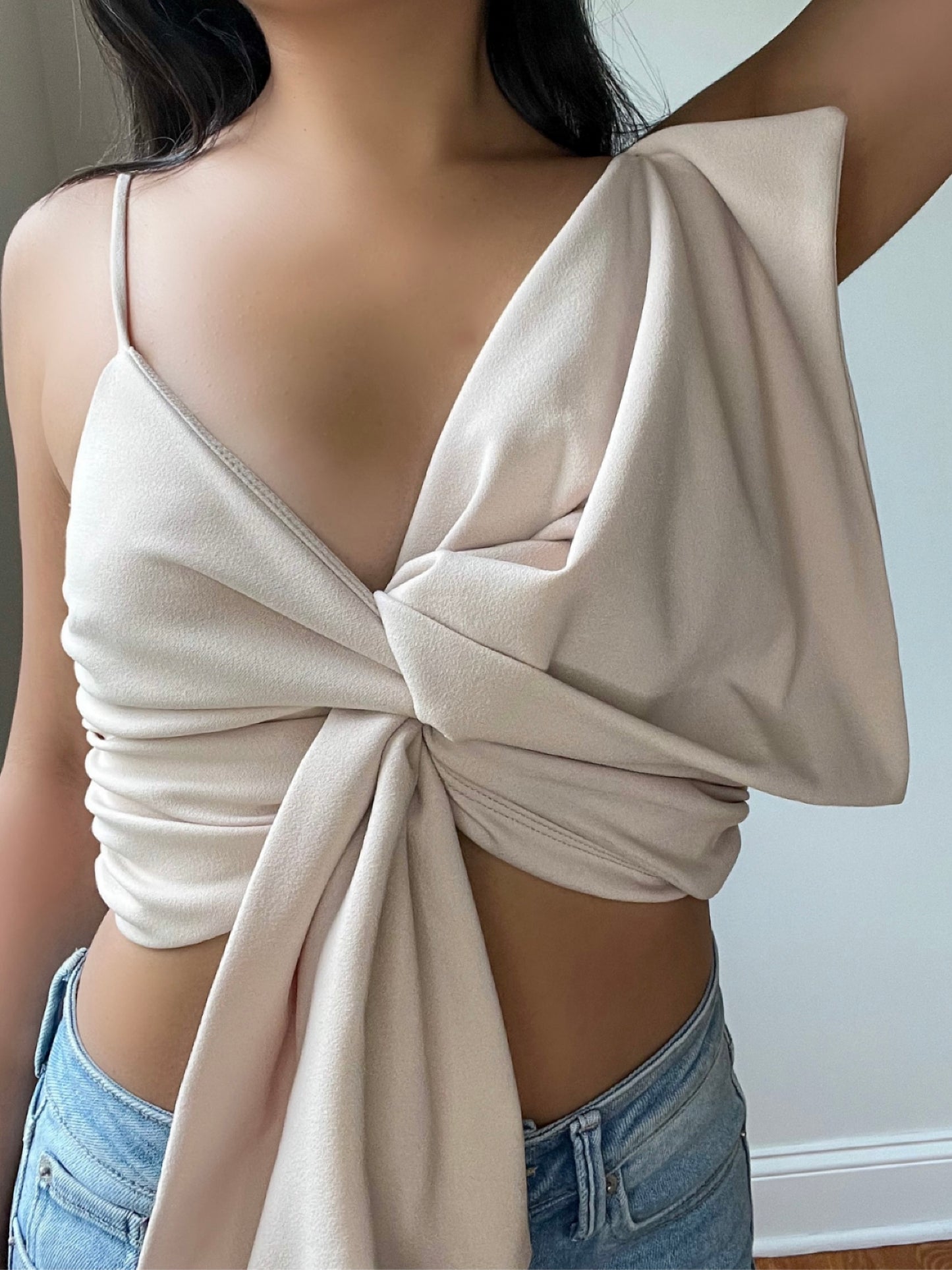 San Diego - Extra Bow Crop Top