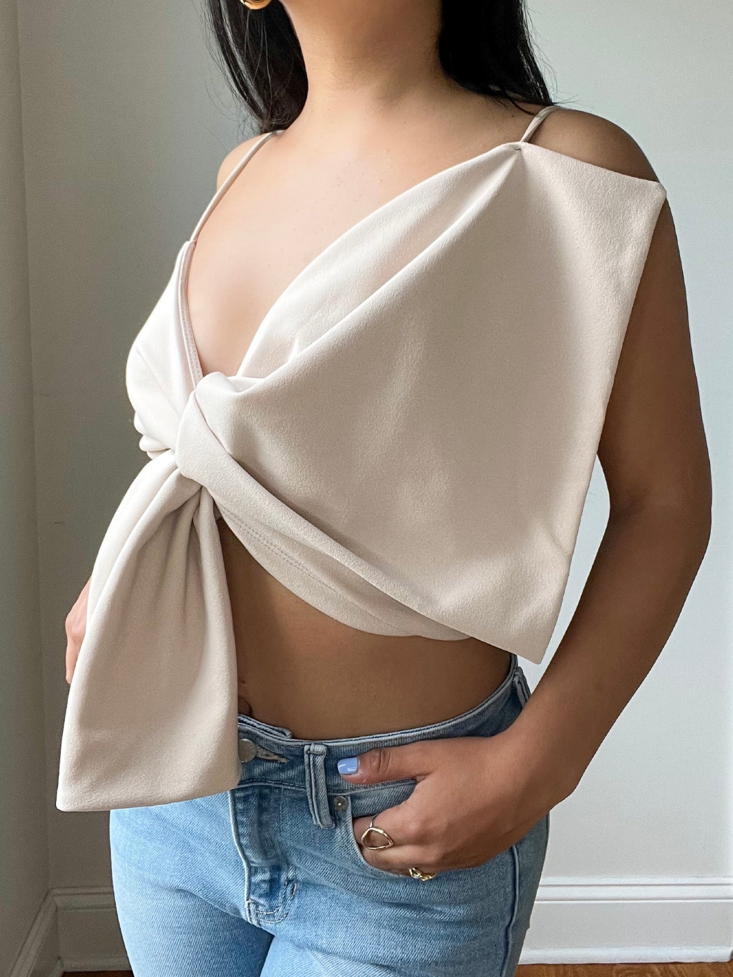 San Diego - Extra Bow Crop Top