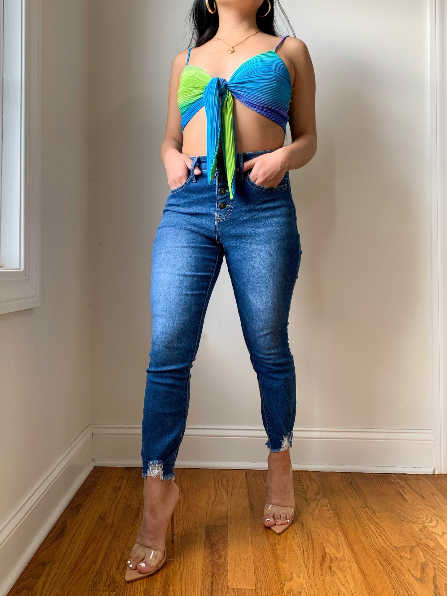 Petite Skinny Medium Wash Ankle Jeans
