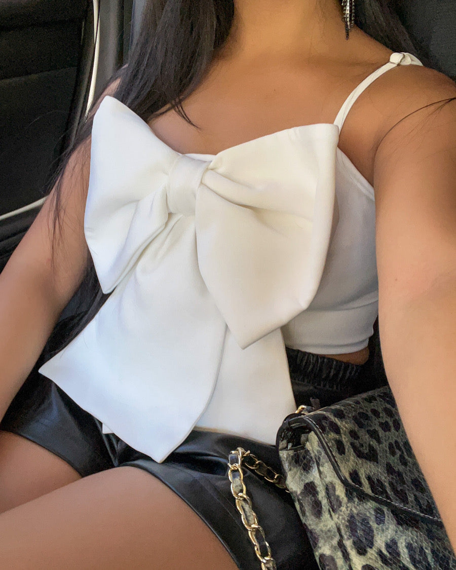 Pretty Big Bow Crop Top