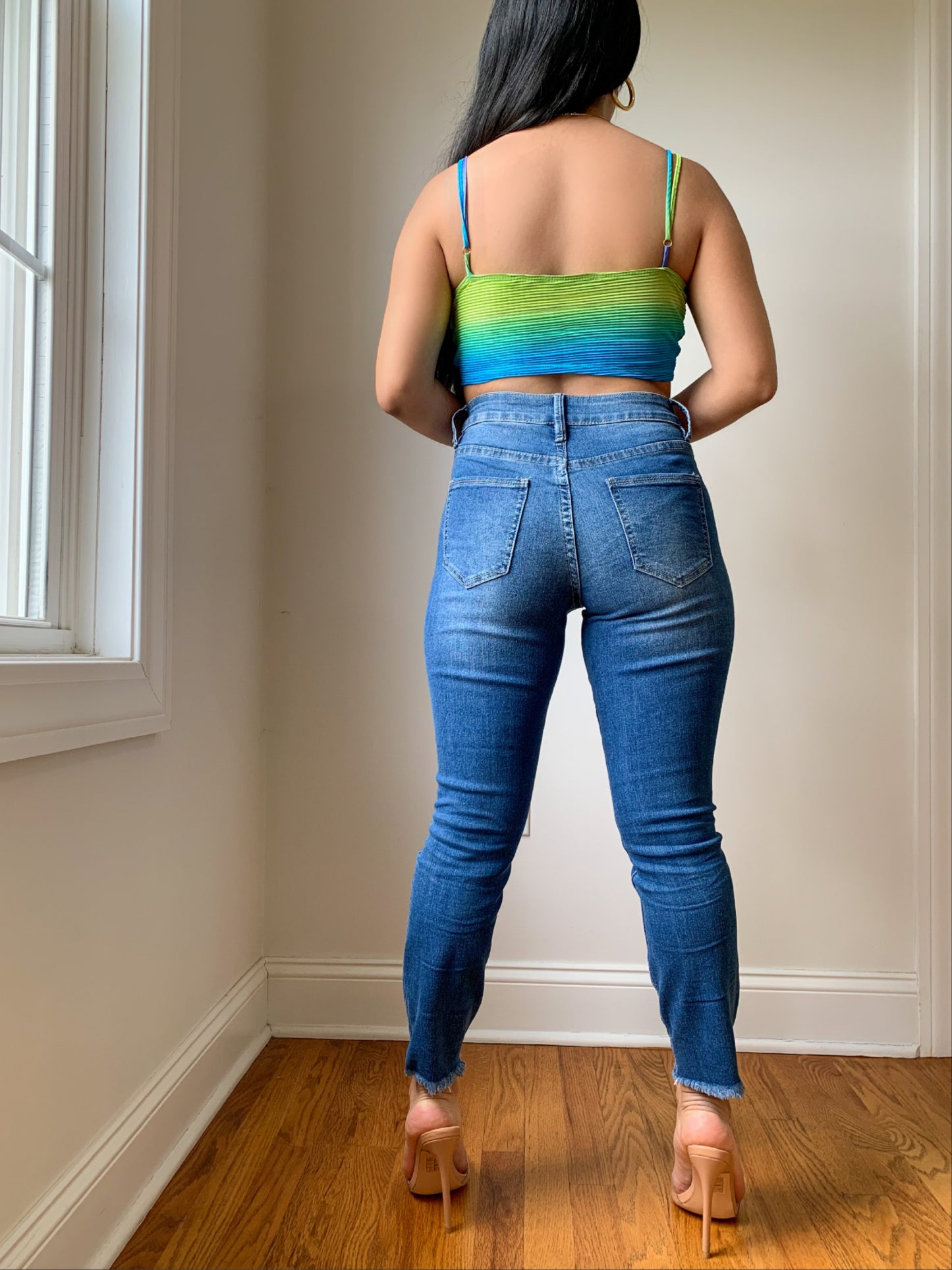 Petite Skinny Medium Wash Ankle Jeans