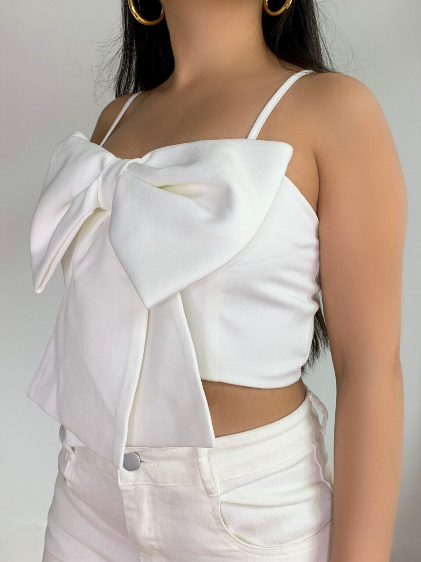 Pretty Big Bow Crop Top