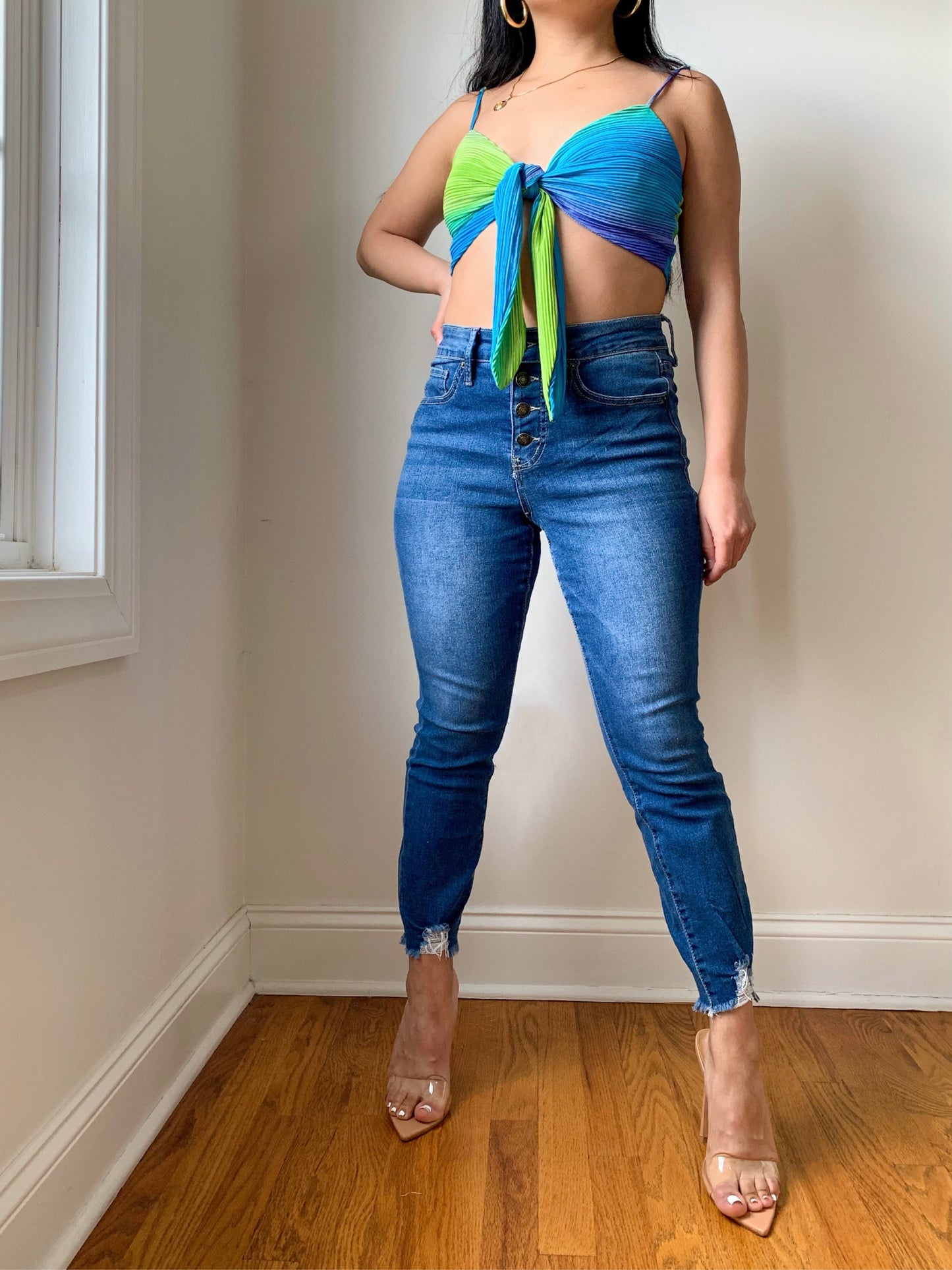 Petite Skinny Medium Wash Ankle Jeans