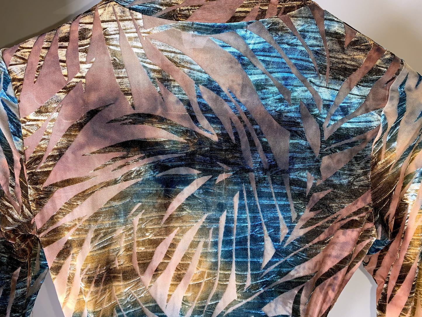 Palma High-Cut Velvet Mesh Bodysuit