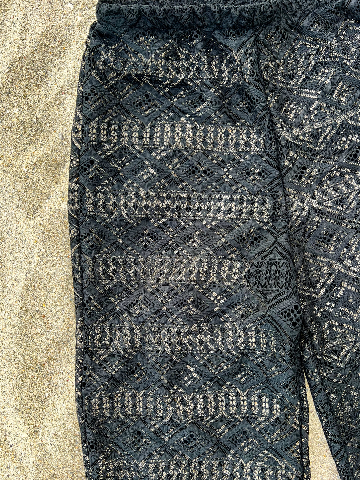 Coachella - Petite Black Beach Pants
