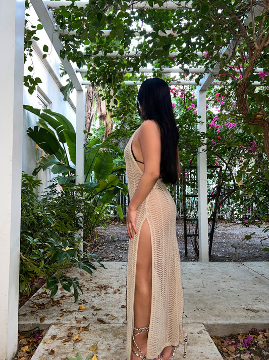 Tulum - Petite Knit Coverup Maxi Dress