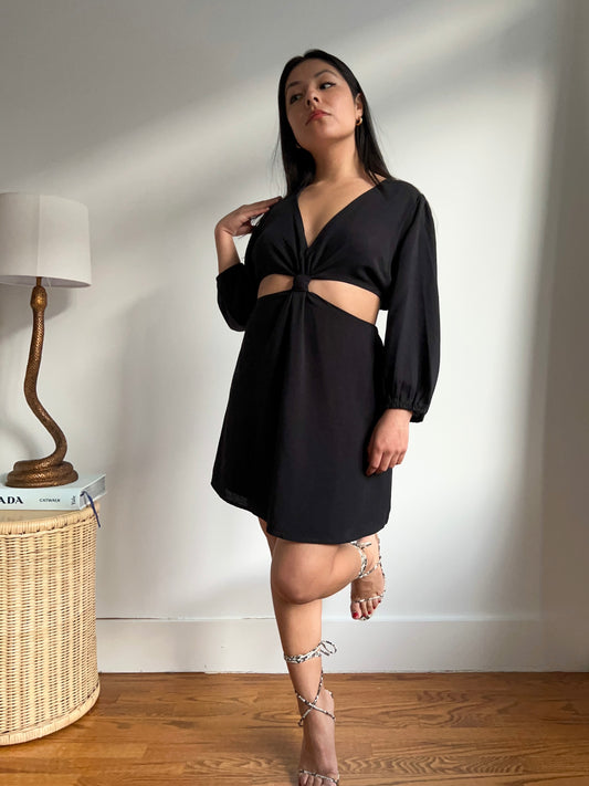 Le Petit - Black Cut-Out Mini Dress